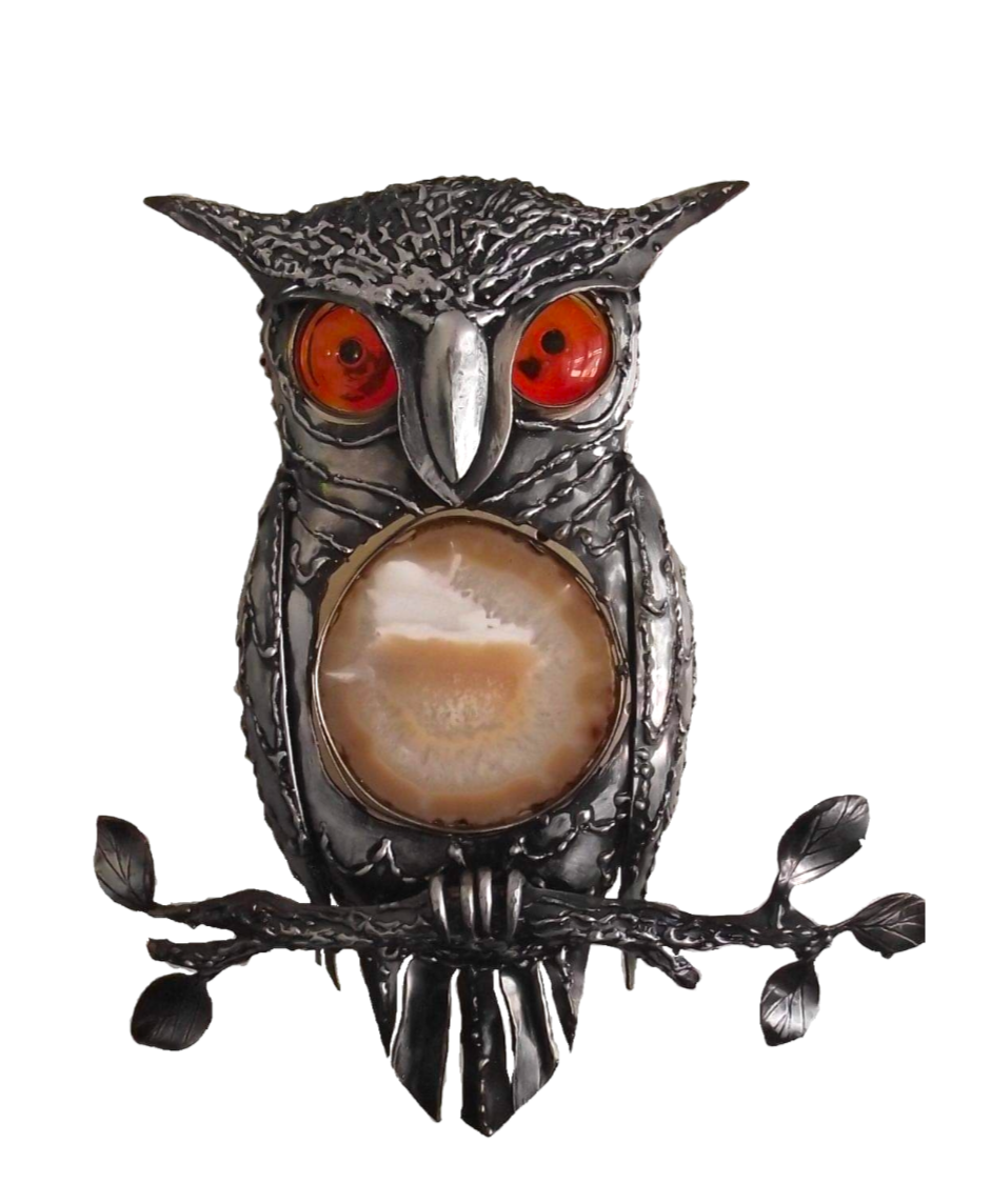 Owl wall art,  metalartwork  ,Stephen Colegate  ,Original Metal Art  ,m3ral wall decor