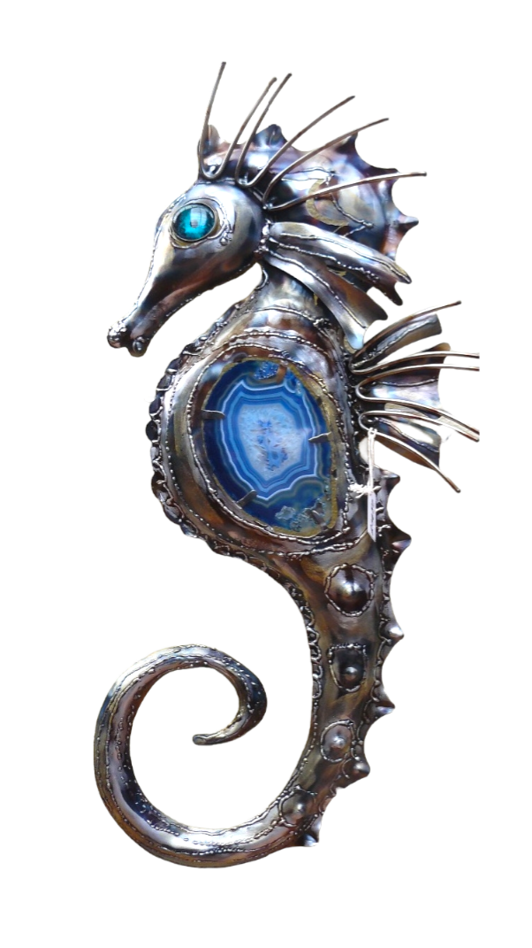 Seahorse ,Wall art , metalartwork, metal wall art , Stephen Colegate , Original Metal Art , handcrafted metal art