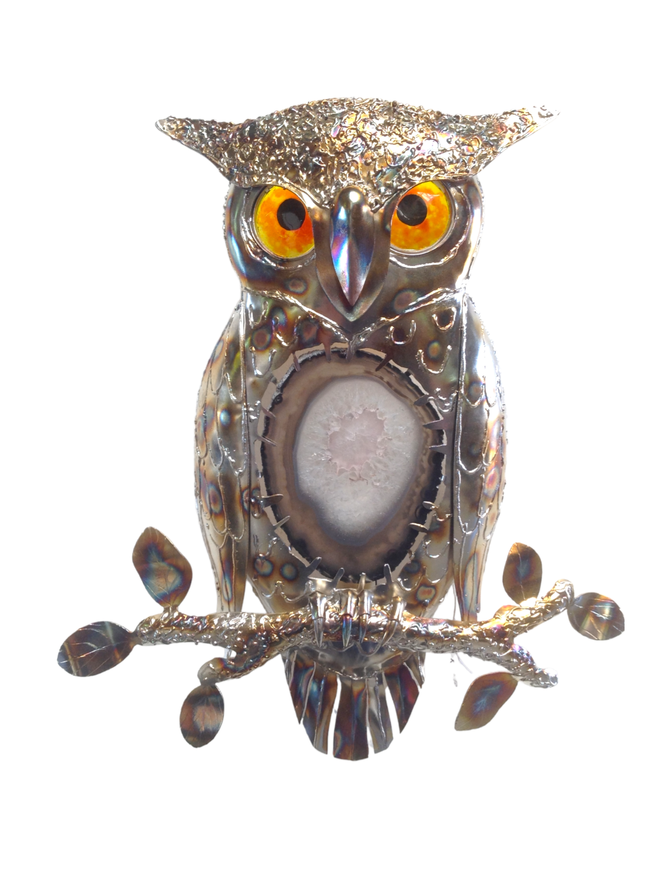 Wall art ,owl , metalartwork  ,Stephen Colegate  ,Original Metal Art  ,metalartwork 