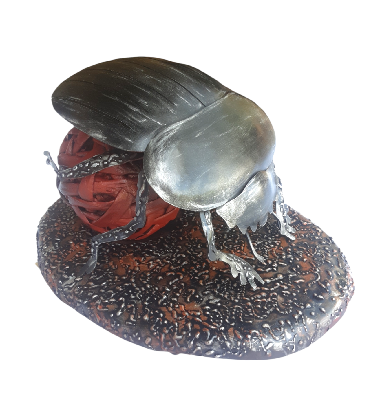 Dung beetle metal art ,Dung beetle ,Stephen Colegate 