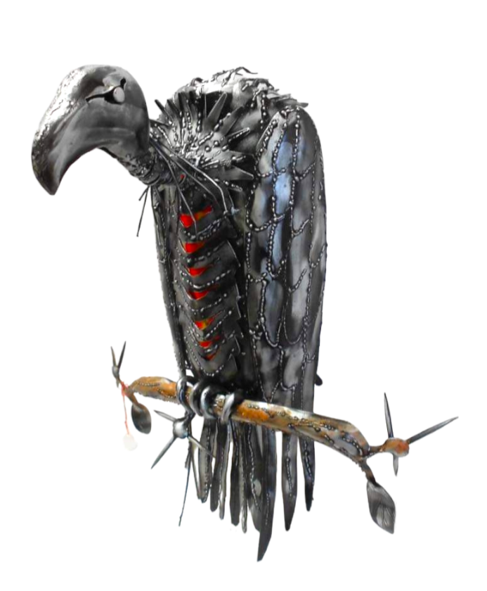 Vulture ,metal art vulture artwork ,Stephen Colegate