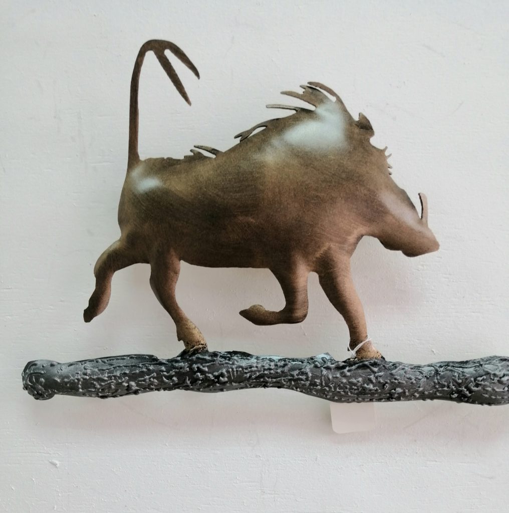 Large size , treated steel running warthog